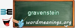 WordMeaning blackboard for gravenstein